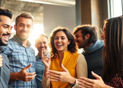 Emprendedores impulsando su negocio.